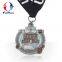 Promotion America Flag Medal with Antique Silver Plating