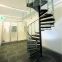 Modern stainless steel glass Spiral Staircase with Stainless Steel Balustrade