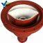 China suppliers ceramic lined elbow pipe flange with low price