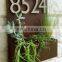 Outdoor Garden Hanging Wall Plaques Planters With Siver or Brass Numbers