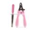 Pet Nail Clippers With File Curved Handle Dog Nail Clippers Pet Cleaning Supplies