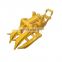 Hydraulic timber grab hydraulic rotating wood grapple with pipeline