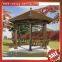 outdoor park garden wood look style aluminum metal gazebo pavilion pagoda gloriette canopy awning shelter cover for sale