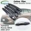 for Toyota Previa Tarago Estima Aeras XR50 2006~2019 Carbon Fiber Door Handle Cover Trim Stickers Car Accessories 2008 2010 2012
