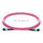 Unionfiber OEM/ODM High Quality Hot Sale 12 cores Multi Mode OM4 MPO/MTP LSZH PVC mpo fiber patch cords and fan