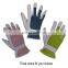 HANDLANDY Pink Womens Fit for Rose Pruning Daily Work goatskin Leather Gardening gloves