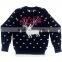 ugly christmas sweater knitting deer patterns Kid knitted Jumpers