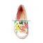spring series linen flat shoes pretty girls flower design canvas shoes