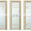 China factory 5 years warranty Aluminum Door with Tempered Glass