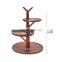 wholesale simple design wooden cupcake dessert rack buffet food display stand set