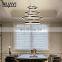 HUAYI High Quality Simple Style Villa Lobby Indoor Decoration Iron Aluminum Large Pendant Light