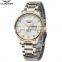 GUANQIN GQ80007-6A Luxury Quartz Analog Week Date Man Hand Watch Stainless Steel Wrist Watches For Men