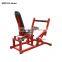 Hammer Strength - Сидячая машина для упражнений на голени (красный и черный цвет), с загрузкой пластинами