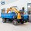 Wheel Dump Truck mounted excavator and crane all-in-one machine