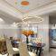 Luxury Gold Pendant Light Stainless Steel Chandelier For Hotel Villa