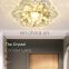 Petals LED Brass Gold Chandelier Stairway Pendant Light For Aisle Hallway Corridor Glass Ceiling Light
