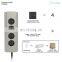 Stainless steel socket with French outlets for Kitchen