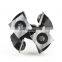 LIVTER Shank Diameter 12 Or 1/2 Inch Diameter 40Mm Cutting Height 15Mm Milling Cutter  Replaceable Insert Blades For Wood