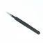 ESD high-precision straight elbow anti-static electronic maintenance tool flat head black stainless steel tweezers ESD-13