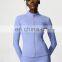 New Arrival Zipper Sweat Wicking Long Sleeves Fitness Sports Coat Gym Activewear Yoga Jacket Top For Women