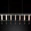 Custom Modern Luxury FONTANELLE Rectangular Brass Glass Chandelier for Kitchen Restaurant Living Room Hotel Decorative Lighting