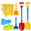 Large Outdoor Summer Beach Toys for Kids Shovel and Bucket Sand Castle Dig Tools for Boys and Girls Seaside Play