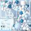 Bulk Snowflake Foil Balloon Sets - Blue/Lavender, for Snow Princess Themed Birthday Parties