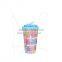 Reusable Plastic Double Wall Coffee Tumbler with Straw And Lip