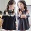 Korean Cotton Girls Princess Dress 2015 Preppy Style Kids Ruffle Dress