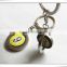 Billiard accessory gift of keychain ring