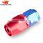 Aluminum Oil Cooler Fitting Straight Swivel Hose Ends Adapter Blue and Red 40-001-12
