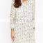 loose floral printed women dress long sleeves women dress OEM service