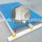 Pig farrowing pen floor supports, fiberglass support beam for pig pen