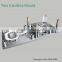 3 cavities mould for aluminum foil food container