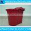 Cleaning mop trolley double wringer plastic lovely mop bucket with plastic handle