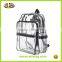 Leisure clear pvc school bag, transparent PVC backpack,outdoor clear PVC travel bag