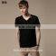 Men short sleeve customized fitted hemp t shirt wholesale cheap