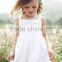 Fashion Children Girl Lace Rosette Crochet Flower Dress with Soft Cotton Lining Accept OEM Labeling