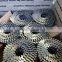 Hot selling flat top yellow coated screw/smooth pallet roofing coil nails