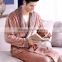 Autumn and winter thickening lovers print flannel robe male bathrobe plus size ultra long coral fleece bathrobe