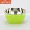 Stainless Steeltainer Leak-proof [3-piece Set] ALLNICE Kitchen Nesting Mixing Bowls, 6 Vibrant Colorful Bowls Plus Lids