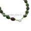 Ruby in Zoisite Necklace, zinc alloy lobster clasp, Oval, natural
