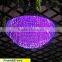Fiber optic chandelier for hall lighting