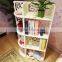 Children bedroom furniture white wood-plasic storage open shelf