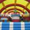 2015 new design giant inflatable fun city with roof, inflatable amusement park with roof