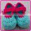 fashion flowers handmade crochet baby girls shoes