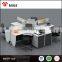 office desk low partition in wood partition