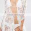 OEM Service Open Body Sexy Photo Mesh Burn Out Maxi Beach Kaftan