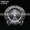 Wholesale clear glass charger plate with gold / silver plating edge for wedding