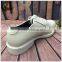 Fashion leather white police army officer shoes for man